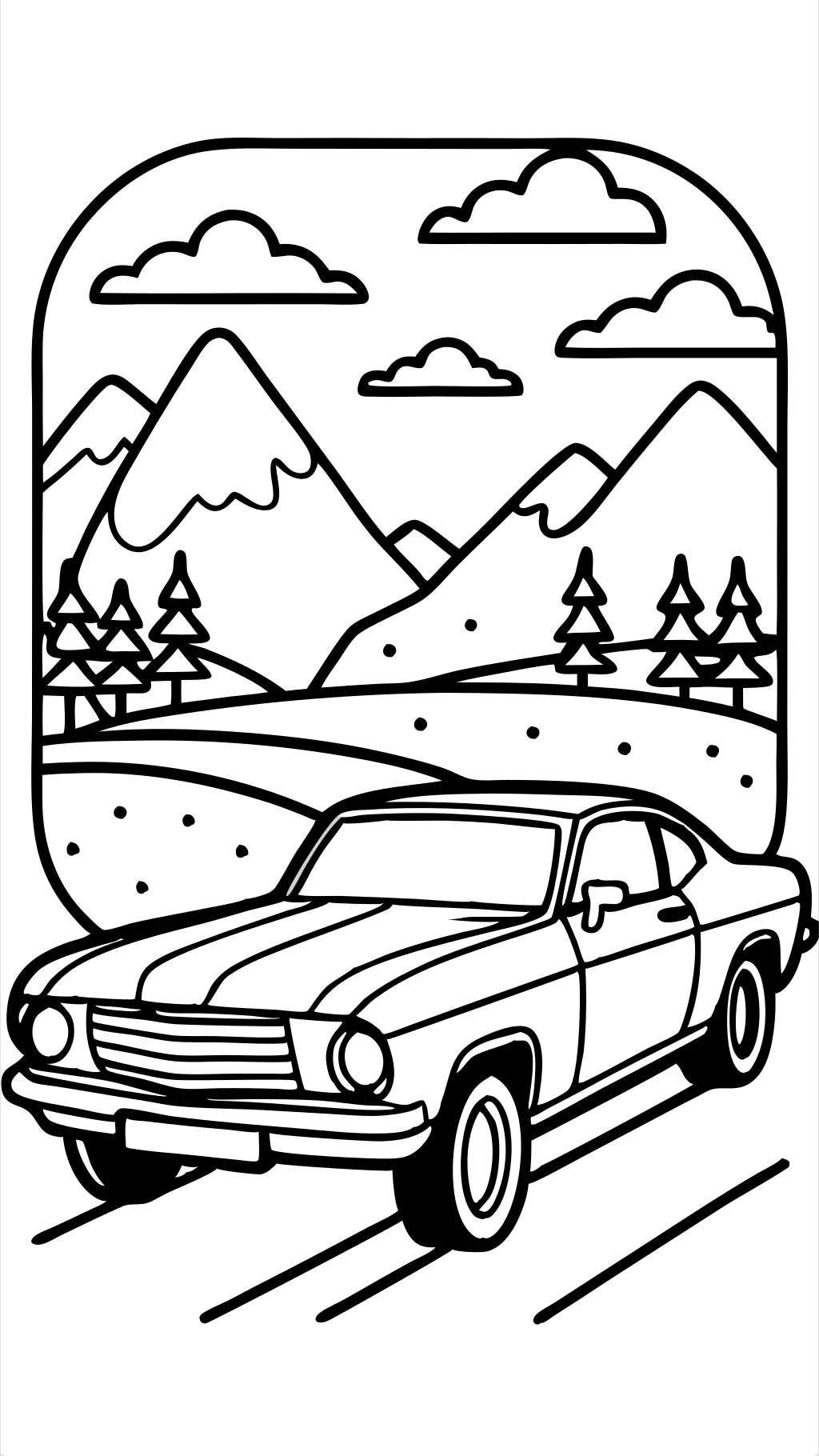 muscle car coloring pages